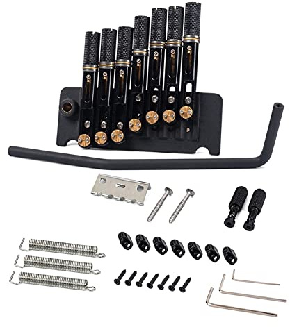 Sistema di cordiera a ponte per chitarra senza testa a 6/7 corde per accessori senza testa Sistema tremolo a ponte elettrico