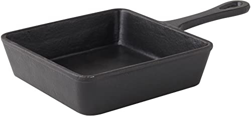 Utopia Cast Iron & Boards, MH6101-000000-B01006, Square Skillet 5.5 (14cm) 14.5oz (41cl) (Box of 6)