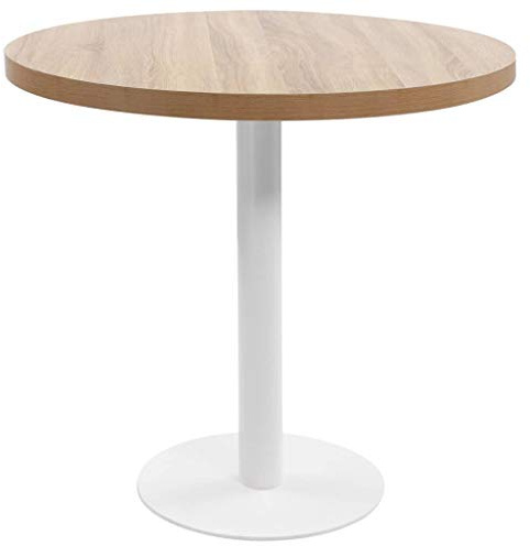 vidaXL Bistrobord ljusbrun 80 cm MDF