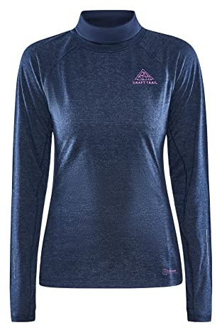 Craft Sportswear Damen ADV SubZ Wool LS Tee Merinowolle Langarm Athletic Top mit Daumenlöchern, Gezeiten, X-Klein