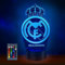 HooJtny Madrid Lampe, Fußball-Lampe 3D, 16 Farben der Beleuchtung und Fernbedienung, Geschenke für Kinder Fußballer