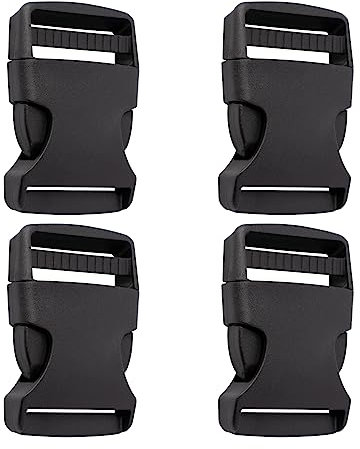 FRUHLING 4 Pièces Boucles en Plastiques pour Sangle 38mm Fermeture à Clic Boucles à Libération Rapide Buckles Clips pour Sac à Dos Les Bagages Tente Collier de Chien