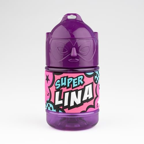 Super Lina Kindertrinkflasche mit Strohhalm