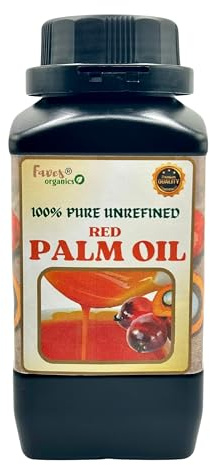 Red Palm Oil 1L – Pure Unrefined Nigerian Cooking Oil | Authentic West African Ingredient | Ideal for Native Jollof Rice, Egusi, Beans & All Other Traditional Soups and Dishes