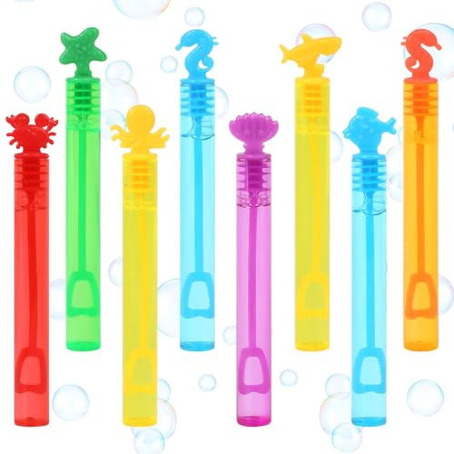 LOMIMOS Mini Bulle de Savon, 16 Bulles de Savon Enfant, Tube Bulle Bubble pour Fête, Jeu, Anniversaire, Mariage