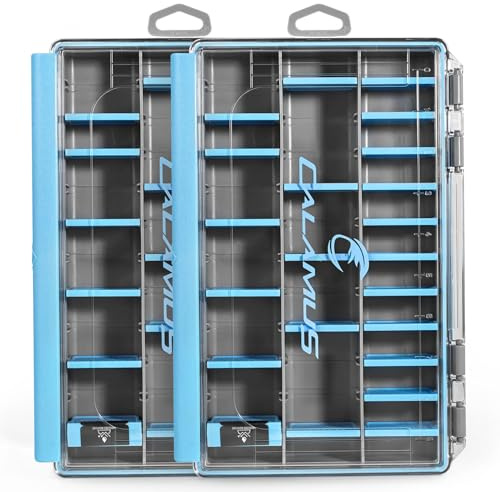 Calamus DryVault Waterproof Fishing Tackle Box, 3600 2 Pack