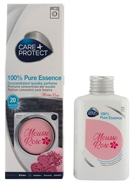 CARE + PROTECT Mousse Rose Laundry Perfume In-Wash Scent Booster, Long Lasting Active Formula, 100ml for up to 20 washes