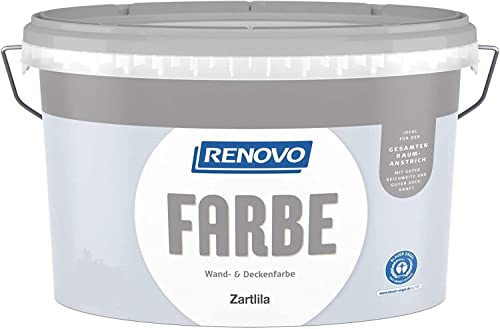 Renovo 7,5 Liter Wand- und Deckenfarbe Zartlila, Matt