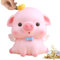 Leikurvo Hucha de cerdito rosa, hucha de plástico kawaii, hucha para abrir Piggy Bank Moneda Banco de la suerte, hucha de plástico para cumpleaños, Navidad, regalos para niñas niños