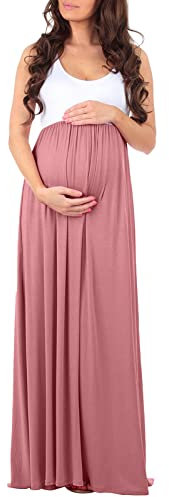 Vuncio Robe Shooting Photo Grossesse Dentelle Robes Enceinte Femme Chic Et élégant Grande Taille a la Mode Robe Maternité Fête Cérémonie Confortable Casual Vacances Pas Cher Long Dress (Red, M)