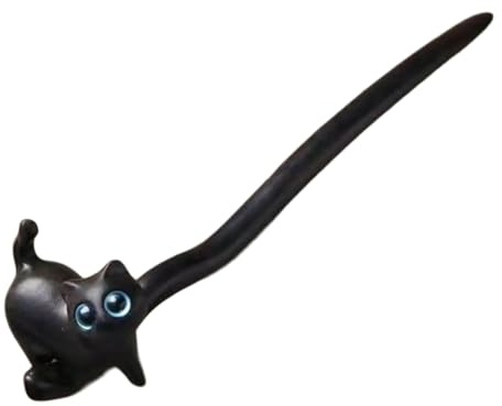 Haarnadel mit antiker Katze, chinesischer Haarnadel, Holz, Haarnadel, zum Fotografieren, Haar-Accessoire, Kopfbedeckung