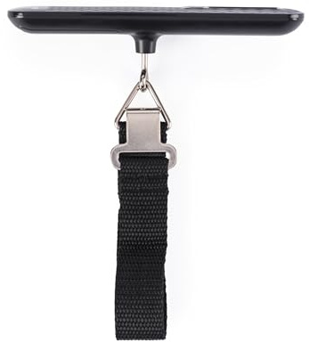 Salter SA00639BFEU12 Bilancia digitale per bagagli - Bilancia portatile per viaggi, pesatrice compatta per valigie, capacità di 50 kg, maniglia di facile presa, funzione tara, leggera
