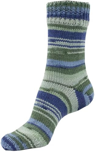 Sockenwolle 6fach -Kartopu Strumpfwolle 150gr Knaul – 6fädiges Strumpfgarn in grosser Farbauswahl - 375m-Lauflänge – Ökotexzertifiziert Made in Europe - Farbe (70 6)
