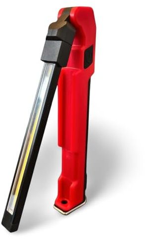 CybaaLuxz Werkstattlampe LED Arbeitsleuchte 1600mAh, Magnetische Taschenlampe Handlampe, wiederaufladbare Inspektionslampe mit LED 100LM & COB 500LM, Geschenk für Männer