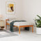 Generisch Seniorenbett Wachsbraun 90x200 cm Massivholz Kiefer
