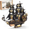ROKR 3D Puzzle Holzpuzzle Modellbau, Boot Holzbausatz Die Seahorse Barque, Weihnachten Geburtstagsgeschenk für Jugendliche und Erwachsene, The Seahorse Barque MCB02