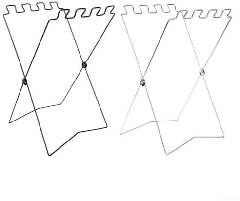 Supporto multiuso per sacchi della spazzatura per campeggio, picnic e uso quotidiano (bianco (2 pezzi)