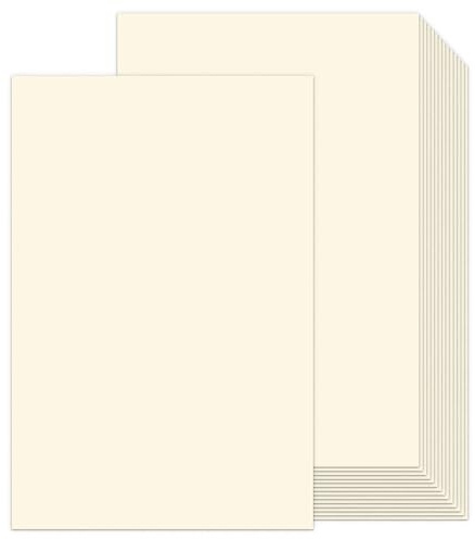 12x18 Cream Cardstock, Goefun Thick Cardstock Ivory 80lb, Heavyweight Card Stock Construction Paper 100 Pack for Printing, Posters, Cover, Brochure, Flyer and DIYs