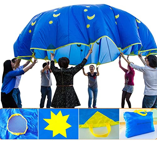 SustVita Rainbow Play Parachute 1.8M Outdoor Children Sports Equipment for Active Group Fun and Motor Skill Development