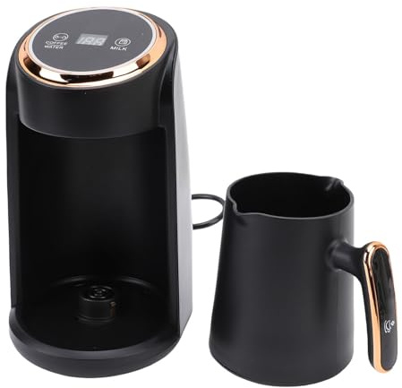 Vvikizy Macchina per caffè Turco, Caffettiera Elettrica in Acciaio Inossidabile da 600 W con Anti-trabocco e capacità di 300 Ml, per Riunioni di Famiglia in Ufficio a Casa