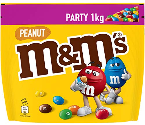 M&M's PEANUT - Billes à la cacahuète enrobés de chocolat au lait -Pochon de 1Kg