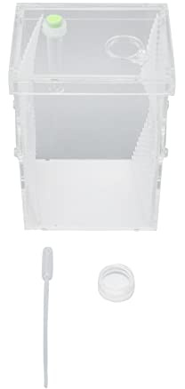 Reptile Breeding Box High Clear Acrylic Reptile Terrarium Housing Moisturizing Durable Invertebrate Cricket Praying (30x8.5x4.5cm / 11.8x3.3x1.8in)