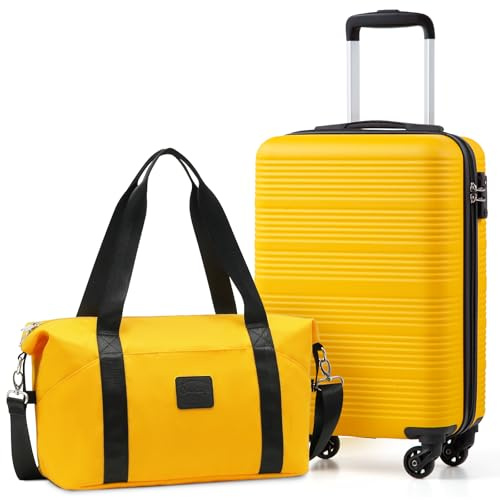 COOLIFE Cabin Suitcase 55x35x20cm for Ryanair, Cabin Bag 40x25x20cm 20L