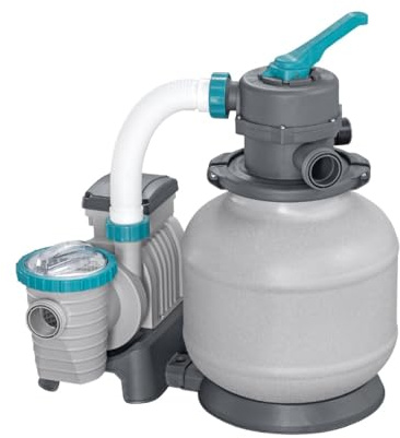Bestway Filtro a sabbia per piscina, compatibile con sfere filtranti, pompa a sabbia per piscine fuori terra