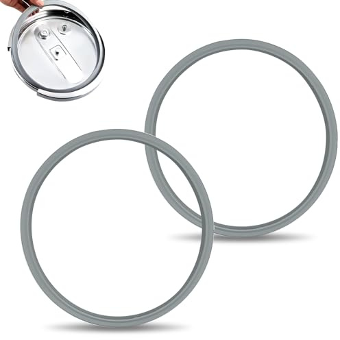 WYTNB 2 st. tätningsringar för WMF, Ø 22 cm tryckkokare tätningsring av gummi, reservdel silikontätning för silit, kastrull gummitätning, innerkruka ersättningstätning för Fissler 3 L 4,5 l 6,5 l 8,5