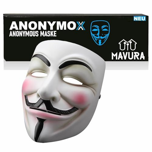 MAVURA ANONYMOX Guy Fawkes Maske Anonymous Vendetta Halloween