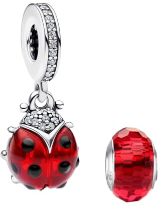LNQOBU Charm Bead Ciondolo Donna Argento Sterling 925 è Adatto a Bracciali e Collane da Donna
