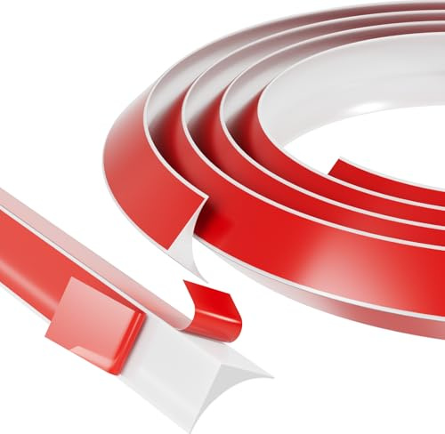 15mm*20mm Zierleisten Selbstklebend, 10 Meter Flexible Silikon Eckleiste Abschlussleiste für Wand,Fliesen,Schrankkanten,Weiße Dreieckleiste Abschlussleiste Küchenarbeitsplatte