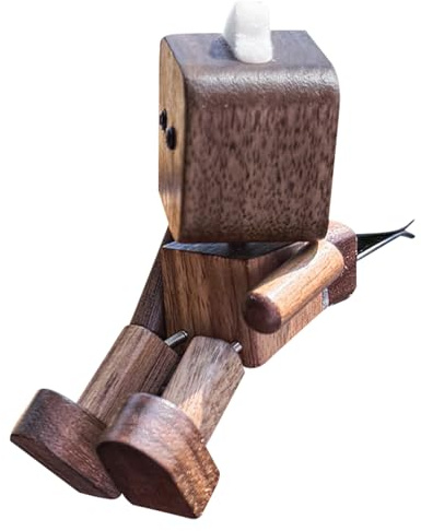 Genérico Decoración De Figura De Madera para Salpicadero | Figura De Madera Oscilante para Salpicadero O Escritorio,Divertido Escritorio Viajes Familiares