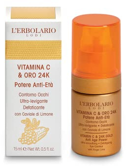 L'Erbolario Vitamin C & 24K Gold Anti-Ageing Eye Contour Cream
