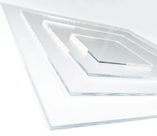 Signalétique.biz France Plaque acrylique PMMA transparente 1.5 mm 10 x 10 cm