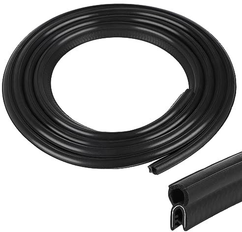 EFUTURETIME Joint de Porte de Voiture en Caoutchouc, 3m, Joint d'Étanchéité Universel de Coffre Voiture en EPDM sans Colle pour Caravane, Camion, Garage, Machine, Noir