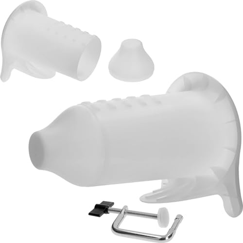 AlcoFermBrew Tubo applicatore Rete Carne per Rete Carne + Rete per Carne da 150/36mm x 10m - Tubi in plastica per reti Elastiche per cnfezionare salumi e arrotolati di Carne | Tubo con ogiva