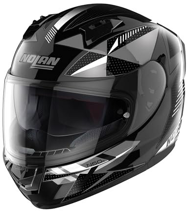 Nolan N60-6 Wiring integralhjälm (svart/vit/silver), XL (61)