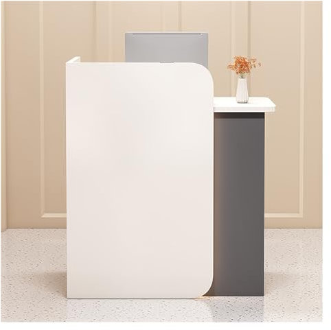 Rezeptionstheke Mit Schubladen,Empfangstheke Mit LED An Der Rezeption,Kompakt Empfangstheke,Rezeptionstheken,Für Firmenhallen,Hotelrezeptionen,Schränke An Der Rezeption Klinik,Salon,Lobby,MDF (Color