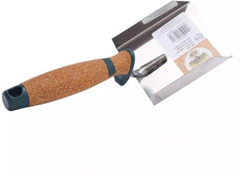 OLEJNIK J L PROFESSIONAL Spatola per stucco saldata su due lati faccia con manico in sughero inox 80x90 mm per lavori di costruzione e ristrutturazione ad alta precisione paletta per muratura