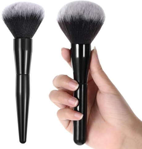 WJIAAA Brocha grande para polvos, 2 brochas de maquillaje, pinceles de maquillaje profesionales, para colorete, colorete, colorete, colorete, colorete, colorete, colorete, colorete, colorete
