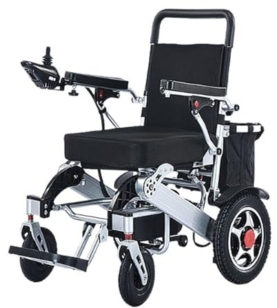 ENWYTE Sedia a rotelle elettrica Sedia a rotelle pieghevole Lega di alluminio Capacità di carico 135 kg Gamma di chilometraggio leggero 17-21 km Traspirante Assistenza alla deambulazione(24V-20AH)