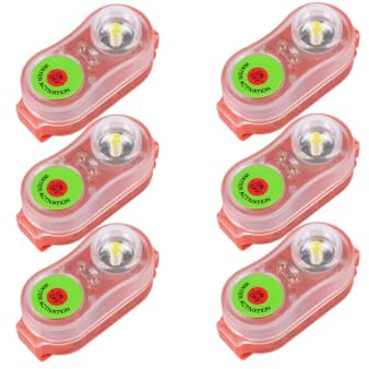Genérico 8 chalecos salvavidas, luces LED, chalecos salvavidas intermitentes para supervivencia en agua de emergencia Chaleco de Rescate, Luz LED, Flash de Chaleco Salvavidas