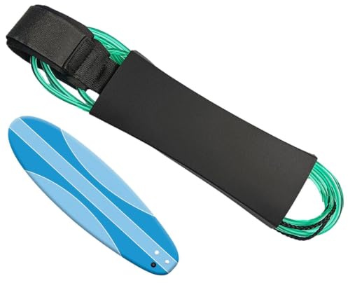 Paddle Board Leash,Surf Board Leash Dubbla svänglar i rostfritt stål, 6 mm | Rak för Paddle Board Shortboard Skimboard Fishboard Funboard