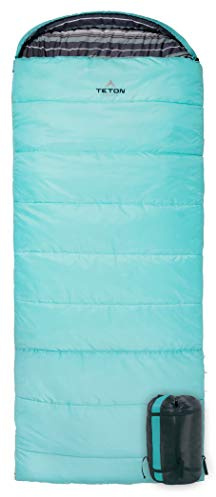 Teton Celsius Regular, 0 Degree Sleeping Bag, All Weather Bag for Adults and Kids Camping Made Easy and Warm Compression Sack Included