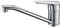 Ibergrif M14450, Mitigeur d'Evier, Robinet de Cuisine Monocommande, Mitigeur Cuisine Orientable à 360°, Les Conduites d'eau Chaude et Froide et Les Accessoires Sont Complets, Laiton, Chromé, Argent
