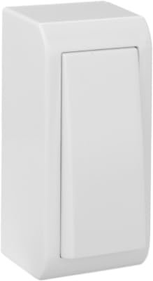 Commutateur étroit 10AX 250 V de surface série MuralSOLERA MUR02/2U Blanc