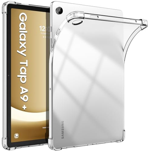 TiMOVO Case for Samsung Galaxy Tab A9 Plus 5G 11 Inch 2023, Slim & Lightweight TPU Transparent Back Protective Cover for All-New Samsung Galaxy Tab A9+ Tablet SM-X210/X216/X218, Clear
