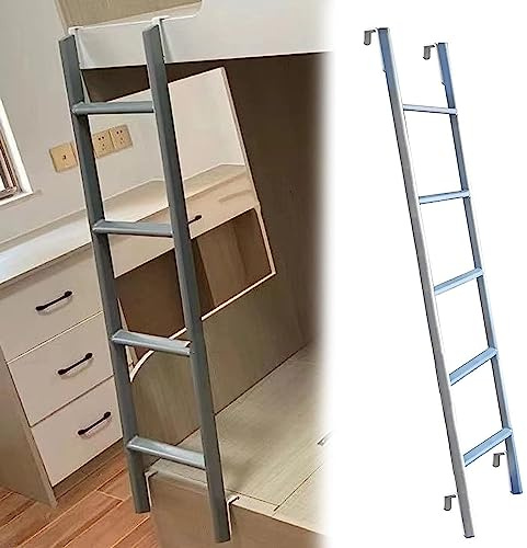 Échelle de lit superposé en Fer métallique Uniquement, échelle de montée réglable, escabeau supérieur de Maison, échelle latérale de lit de Camping Robuste pour dortoir, Cabine, remorque de