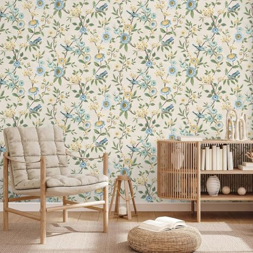 Fine Decor FD43448 Eleanor Floral Wallpaper, Natural